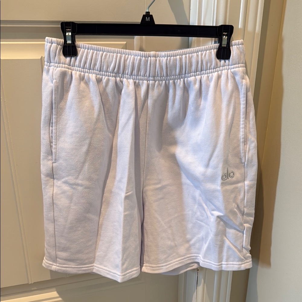 ALO Yoga White Athletic Shorts